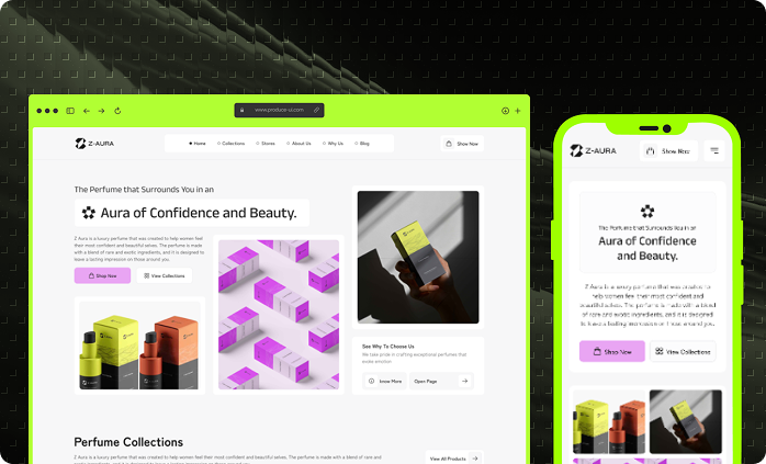 E-Commerce Webiste a Fashion Brand